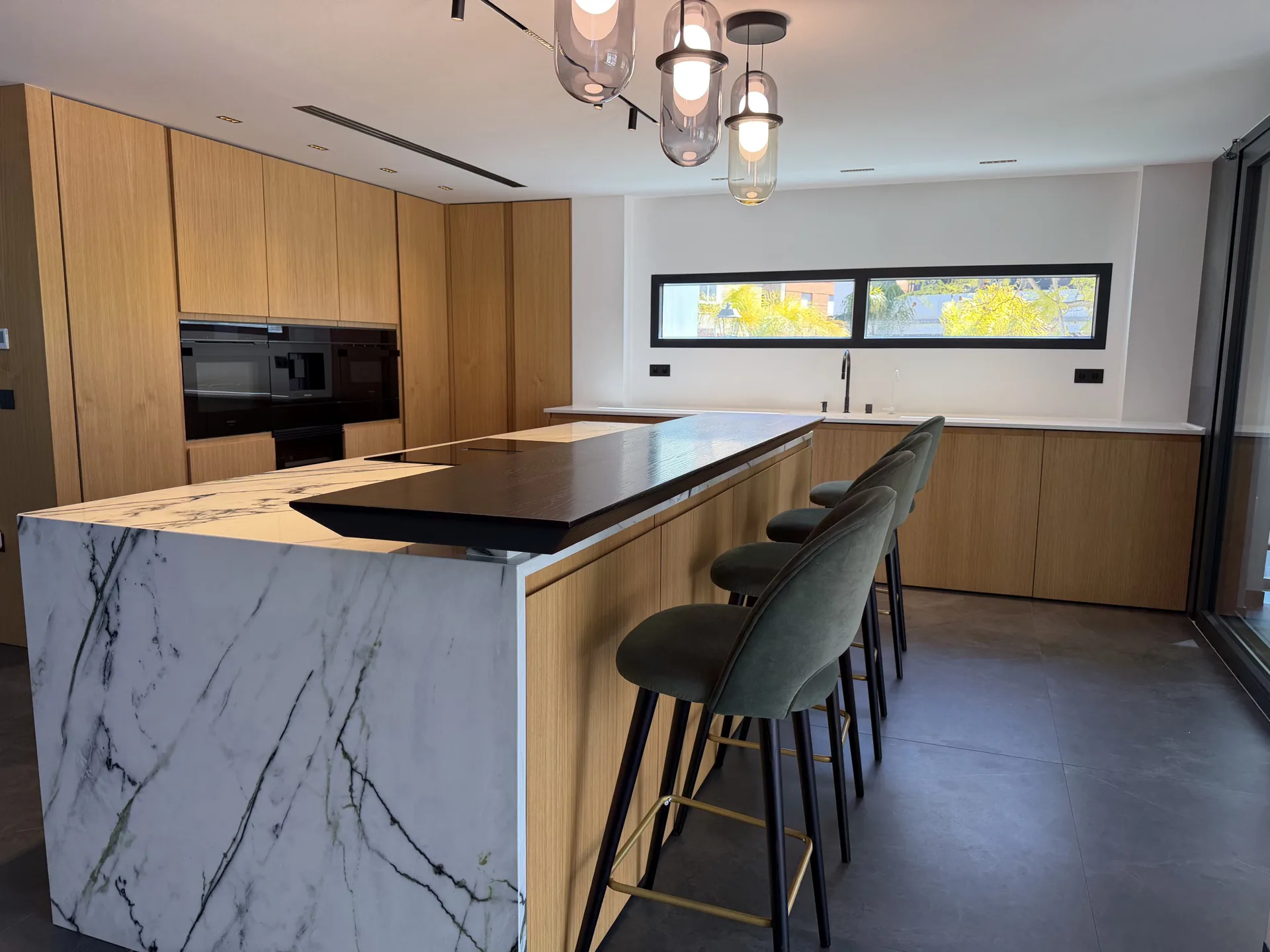 Cocina isla detalle encimera