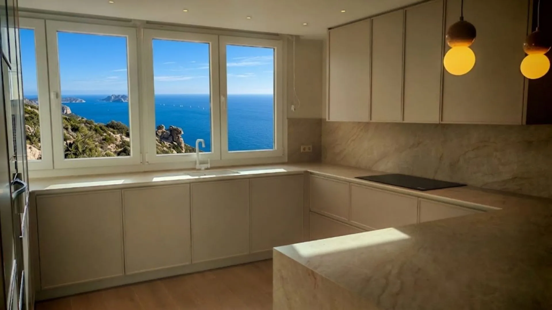 Cocina minimalista vista 2